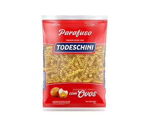 Macarr O Todeschini Ovos Parafuso Todeschini Alimentos