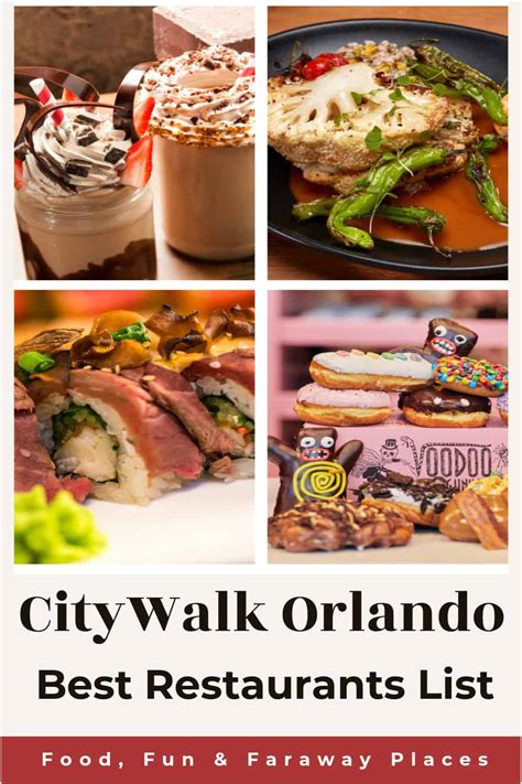 Best CityWalk Orlando Restaurants List - Food Fun & Faraway Places