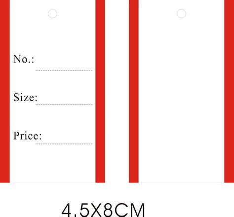 100pcs Price Tag Goods Item Number Label Size Pric Grandado