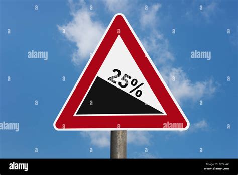 Steep Slope Road Sign Stock Photos And Steep Slope Road Sign Stock Images