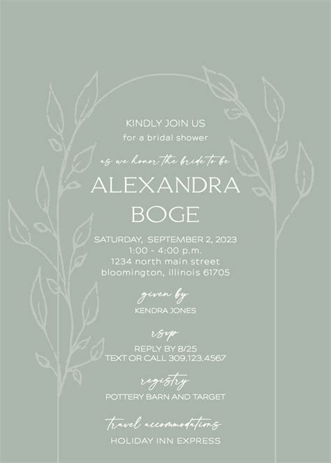 Eucalyptus Shower Invitation Fabulous Affairs