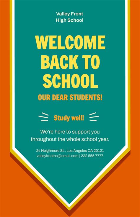 Editable School Poster Templates In Microsoft Publisher To Download