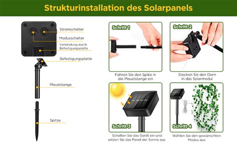 Efeu Girlande Lichterkette K Nstlich Efeu Solar Lichterkette Au En