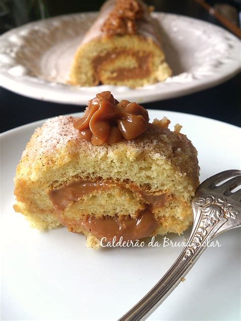 Receitas do Caldeirão Rocambole de churros e voltando