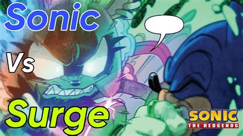 Sonic Vs Surge Sonic The Hedgehog Idw Issue Comic Dub Youtube