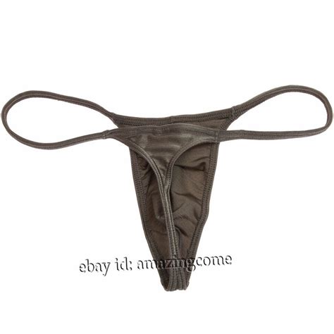 Men Enhance Pouch Thong Bikini G String Minikini Tangas Posing Underwear T Back EBay