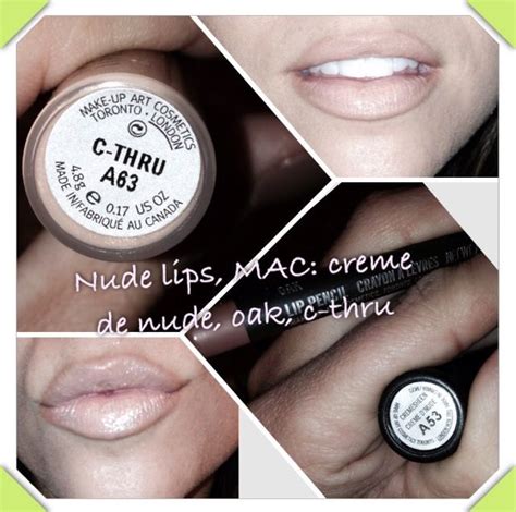 Nude Lip Set Liner In Oak Color In Creme De Nude Gloss In C Thru