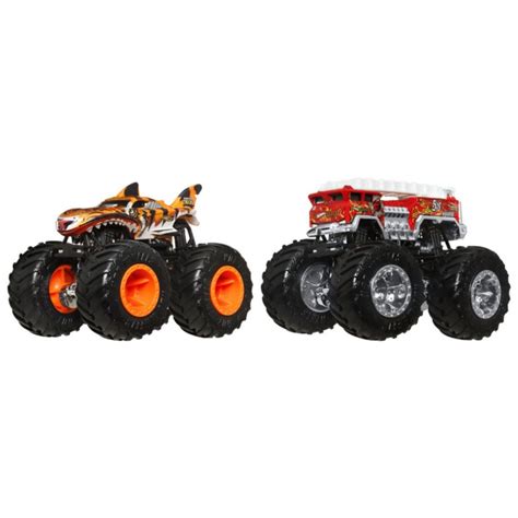 Set 2 Masinute Monster Truck Hot Wheels Demolition Doubles HW Tiger
