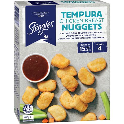 Steggles Tempura Chicken Breast Nuggets 400g Woolworths