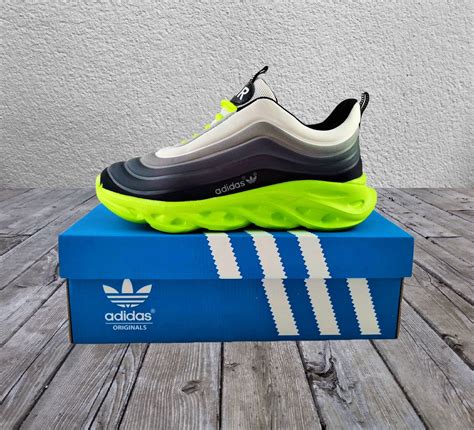 Кроссовки Adidas Air Boost Серые Зеленые Мужские Адидас: 995 грн ...