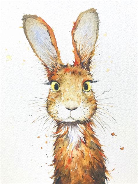 Female Hare By Nancy Antoni Halfhare Easy Drawings Artist