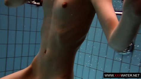 Brunette With Long Hair Underwater Cutie Janka