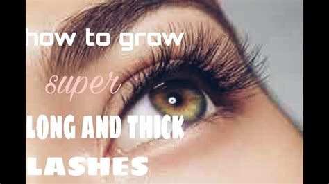 How To Grow Long Thick And Healthy Lashes Youtube