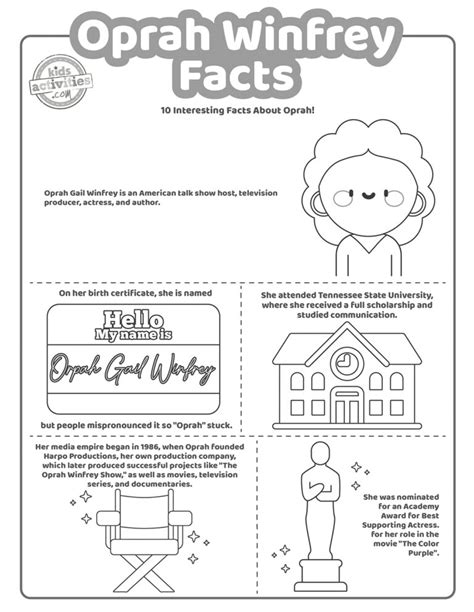 10 Awesome Oprah Winfrey Facts For Kids Kids Activities Blog
