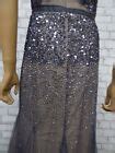 349 Adrianna Papell Gunmetal Nude Sleeveless Illusion Sequin Beaded Gown 6 A995 EBay