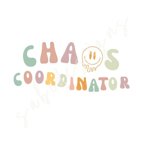 Chaos Coordinator Retro Png File Etsy