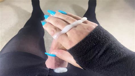 Licking A Big Load Of Cum Off My Fingers British Shemale Lingerie Porn XHamster