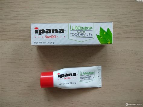 Зубная паста Ipana Wintergreen Toothpaste - «Обычная, без претензий ...