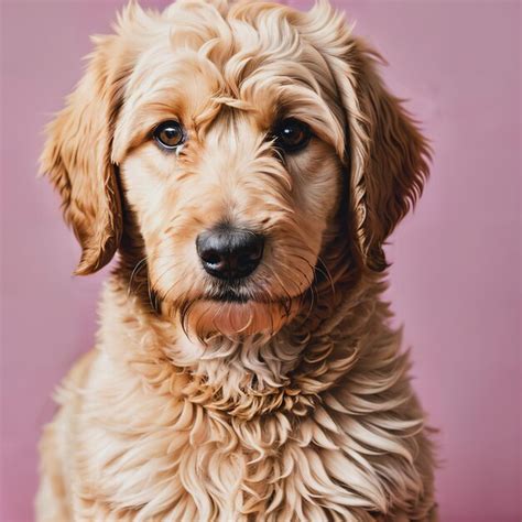 Premium Ai Image Goldendoodle Portrait