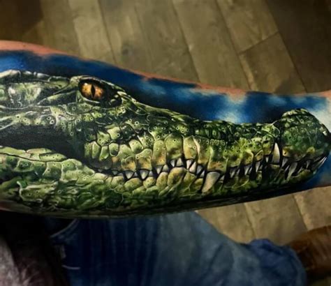 Crocodile tattoo by Andrey Stepanov | Photo 27776