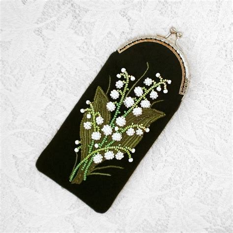 Футляр для очков Ландыши | biser.info - всё о бисере и бисерном ...