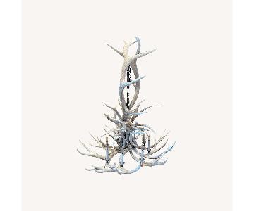 Large Authentic Antler Chandelier Aptdeco