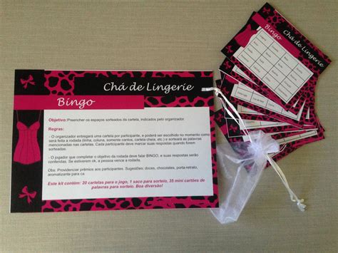 Kit De Brincadeiras Ch De Lingerie Elo Produtos Especiais