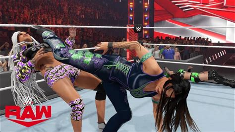 Wwe 2k23 Raw Tamina Vs Shotzi Vs B Fab Winner Faces Asuka At Night Of Champions Youtube