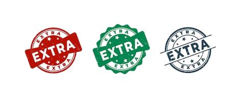 premium vector extra sign  stamp grunge rubber  white background