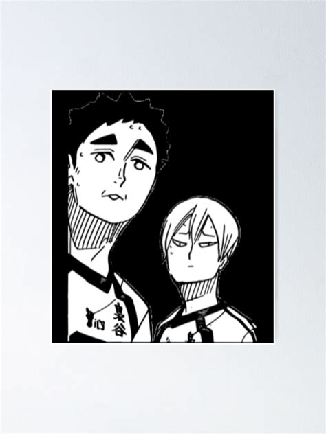 Konoha And Sarukui Haikyuu Manga Cap Sticker Poster For Sale By