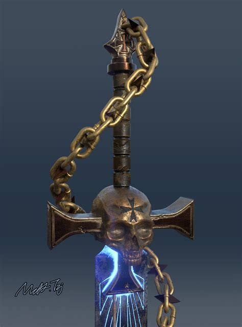 Artstation Power Sword From Warhammer 40000