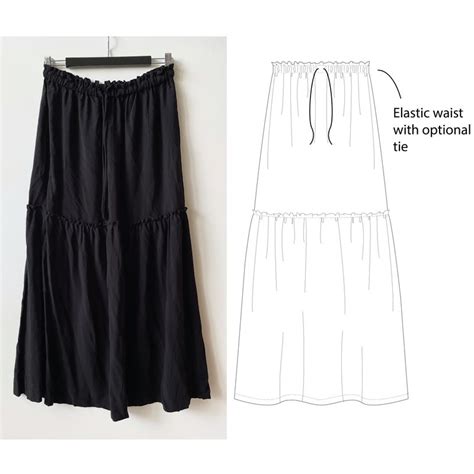 how to make a tiered skirt
