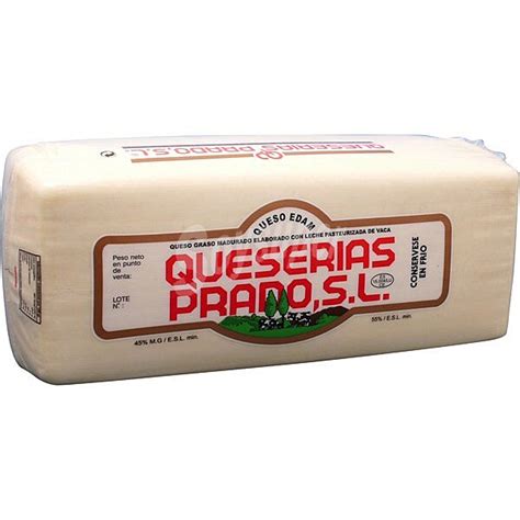 Prado Queso En Barra Para S Ndwich Edam Gramos