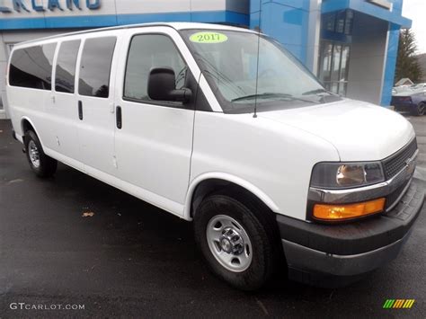 2017 Summit White Chevrolet Express 3500 Passenger LT 123974973 Photo