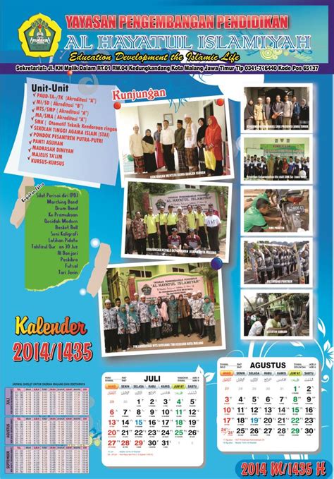 Kumpulan desain kalender Unik dan Keren