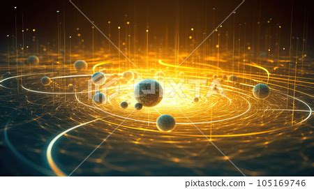 Quantum Mechanics Scientific Concept Of Modern Stock Illustration