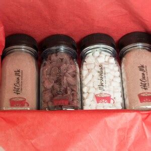 Christmas Hot Cocoa Gift Set Marshmallows Chocolate Sampler Etsy