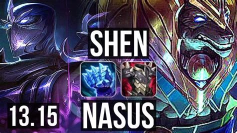 Shen Vs Nasus Top M Mastery Games Godlike Euw