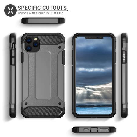 Olixar Delta Armour Protective Iphone Pro Case Gunmetal