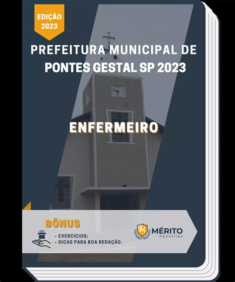 Apostila Enfermeiro Prefeitura de Pontes Gestal SP 2023 Mérito Apostilas