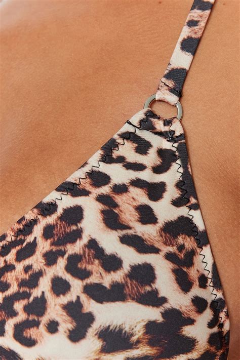 Trendyolmilla Leopar Desenli Üçgen Bağlamalı Bikini Takımı TBESS23BT00058 Fiyatı Yorumları