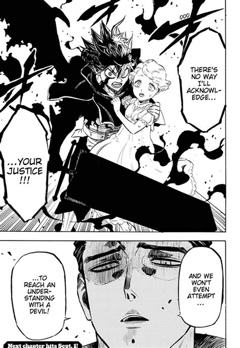 Black Clover Manga Chapter | Lucifer black and white manga panel, Black