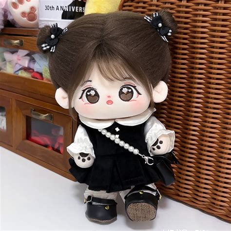 20cm Halo Cotton Doll With Skeleton Nude Doll Cute Interchangeable Plush Doll Doll Baby Clothes