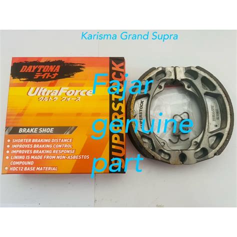 Jual Kampas Rem Belakang Daytona Pirodo Brake Shoe Grand Supra Karisma