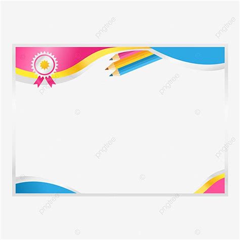 Certificate Graduation Award Vector Art PNG Colorful Graduation