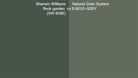 Sherwin Williams Rock Garden Sw 6195 Vs Natural Color System S 6010