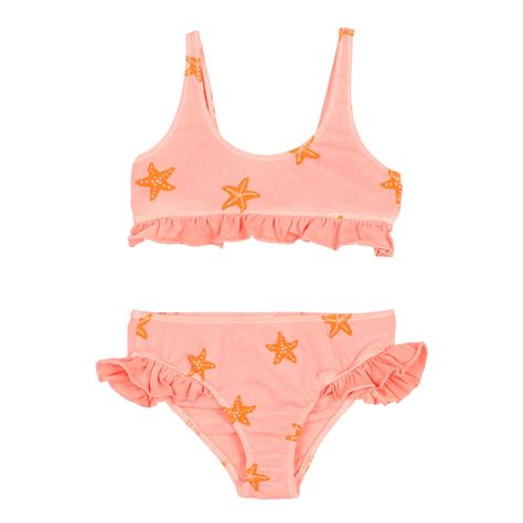 Búho Organic Cotton Starfish Bikini Pink Smallable