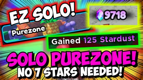 Free Stardust Ez Solo New Purezone Raid All Star Tower Defense