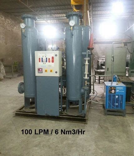 Generator 100lpm Psa Nitrogen Gas Plants 100 Lpm 6 Nm3 Hr Automation Grade Automatic At Rs