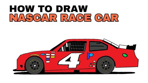 NASCAR Race Car Drawing